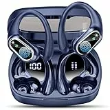 In Ear Bluetooth Kopfhörer Sport, 50H Wireless Earbuds Tiefer Bass, Kopfhörer Kabellos Bluetooth 5.3 mit ENC Noise Cancelling Mic, Kopfhörer with Earhook IP7 Wasserdicht, Ohrhörer für Android IOS