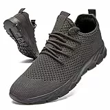 GHFKKB Damen Sneaker Leichte Laufschuhe Sportschuhe Turnschuhe Gym Schuhe Tennisschuhe Wanderschuhe Dunkelgrau Größe 39