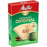 Melitta Original 100 Kaffeefilter braun, 40 Stück – Aromafilter, ungebleicht, FSC-zertifiziert, für Handfilter & Kaffeemaschinen, stabile Filtertüten, umweltfreundlich
