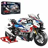 Reobrix Motorrad Spielzeug, 1000 RR Motorrad-Modell, Modellbausatz für Erwachsene 99040, Set als Geschenk zum Basteln für Männer und Frauen, als Home oder Büro Deko