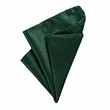 DonDon Herren Einstecktuch 21 x 21 cm formstabil und verstellbar für feierliche Anlässe grün