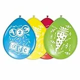 Folat 8 Luftballons farbl. sort. Schulanfang Einschulung erster Schultag ABC Schultüte (ABC/Schultüte)