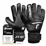 Reusch Torwarthandschuhe Herren Erwachsene | robuster Grip, stabile Passform & Starke Ballkontrolle | für Training & Spiel | Kunstrasen, Naturrasen & Hartplatz | Größe 7,5-11 | Attrakt Solid