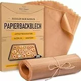 Pergamentpapier-Zuschnitte, 220 Stück Backpapier - Halbe Bleche 30x40 cm | Pergamentpapier zum Backen, Kochen und Braten von Baker's Signature