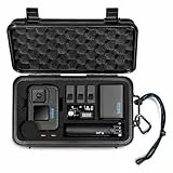Lekufee Reise wasserdichte Tragekoffer für GoPro Hero 13/12/11/10/9,Hero 4K, LIT Hero, Media Mod und anderes Zubehör (Nur Tasche & Case)