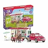 schleich 72205 Campingtrip mit dem Wohnwagen, ab 5 Jahren, HORSE CLUB - Spielset, 113 Teile, exklusiv bei Amazon