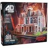4D Build -PUZZ4D-Modellbausatz Haus Creel, 179 Teile, 3D, Stranger Things, 23,2 cm, Modellbausatz zum Bauen, Puzzles für Erwachsene und Kinder, 6070965, Tisch, Kinderspiele (Spin Master