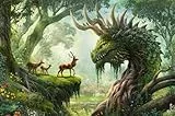 Ravensburger Puzzle 12000808 - Der Walddrache erwacht - 3000 Teile Puzzle für Erwachsene und Kinder ab 14 Jahren, Fantasy-Puzzle