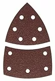 Bosch Accessories Schleifblatt (10 Stück, für Farbe, Lack, Hart-/Weichholz, Spanplatten, Metall, Rost, Zubehör für Multischleifer)