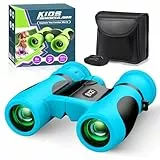 Fernglas Kinder 8X21 mit Vogelbeobachtungs-Buch, Mini Fernglas Kinder Spielzeug ab 3-12 Jahre, Outdoor Spielzeug Fernrohr Geschenke für Kleine Junge - Konzert, Fußballspiel‌, Wandern