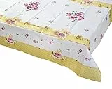 Talking Tables Tea Party Papiertischdecke mit Blumenmuster Truly Scrumptious-Blumen Einweg Tischdecke Papier für Teekränzchen, Rechteckig, Rosa und Gelb, 180 x 120 cm, 180 x 120cm, 70' x 47'