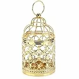 Kerzenlaternen, Ornamente, Gold, Vogelkäfig, Kerzenhalter, Europäischer Stil, Produkte, Vogelkäfigform, Metall, Retro, Europäische Mode