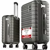 Travely Premium Handgepäck Koffer 55x40x20cm - passend für Ryanair, Lufthansa, Eurowings und co. I 36L Handgepäck Koffer mit sanften Rollen und praktischem TSA Schloss, Reisekoffer
