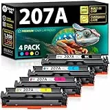 Smart Ink Kompatibel 207A Toner Mit Chip für HP 207A HP 207X (Schwarz Cyan Magenta Gelb) als Ersatz für Color Laserjet Pro MFP M283fdw M282nw M283cdw M283fdn Color Laserjet Pro M255dw M255nw