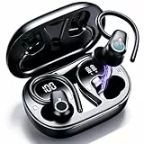 Bluetooth Kopfhörer Sport, 2026 Kopfhörer Kabellos Bluetooth 5.3 In Ear Kopfhörer mit 6 ENC Noise Cancelling Mics, 50Std Stereo Ohrhörer mit LED Anzeige USB-C, IP7 Wasserdicht Earbuds für Joggen Gym