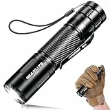 GEARLITE Taschenlampe LED Aufladbar, Superhelle Zoombare 2000 Lum Mini Torch mit 3 Lichtmodi & Langer Betriebsdauer, IP65 Wasserdichte Taktische Handlampe für Camping Wandern Angeln Outdoor, Notfäll