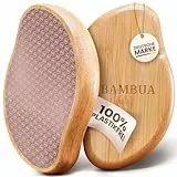 BAMBUA Hornhautentferner - [100% Anti-Hornhaut Effekt] Hornhaut Entfernen Fuß - Zur Fußpflege für schöne Füße - Effektives Nano Glas - Professionelle Pediküre - Premium Bimsstein (Rosa)