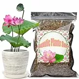 GOTVUGE Aquatischer Boden für Teichpflanzen, Teichton Aquariumserde geeignet für kleine Teiche Wasserpflanzen wie Lotus, Seerose, sicher für Fische und aquatisches Leben (1000g)