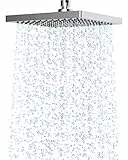 Hibbent Regenbrause Duschkopf(200 * 200MM),Edelstahl Regenduschkopf,Eckig Einbauduschköpfe,Sparduschkopf regendusche, Schwenkbarer Strahlwinkel, üppiges Duscherlebnis, Einfache Installation, Chrom