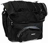 FISCHER 86245 Gepäckträger Tasche 3fach, Schwarz, 39 x 44 x 9 cm, 58 Liter