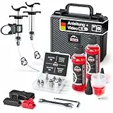 Borgen Entlüftungsset PRO für Shimano, Tektro und TRP Scheibenbremse Fahrrad - Entlüftungskit mit Anleitung, inkl 2X Mineralöl Bremsflüssigkeit, Brake Bleed Kit, Bremsen Entlüftungsset Fahrrad