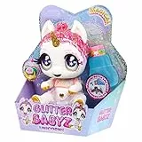 Glitter Babyz MGA Einhorn Baby-Puppe - LUNITA Sky - Mit magischen Farbwechseln, rosa Glitzerhaar, Believe in Yourself Outfit, Windel, Shampoo-Flasche & Schnuller - Für Kinder ab 3 Jahren