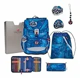DerDieDas ErgoFlex Superlight Schulranzenset 5-teilig Turbo Speed blau