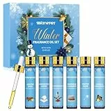Migcaput Ätherische Öle Set Winter 6X10ml, Aroma Diffuser Öl Duftöl für Duftkerzen - Wintergewürz, Winterglühen, Nussknacker, Wärmendes Kaschmir, Vanille Tannenzapfen, Schneeküsse Hütte