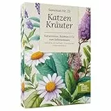 Magic Garden Seeds - Katzen-Kräuter: Katzenminze, Baldrian, Muskatellersalbei & Katzengras - Saatgut-Box mit 4 Kräutern zum Spielen, Knabbern & Entspannen