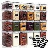CALIYO Vorratsdosen mit Deckel Luftdicht, 24er Vorratsbehälter Set Küche Aufbewahrungsbox Organizer für Lebensmittel, BPA-Freie