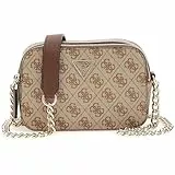 GUESS Noelle Ii Crossbody Kamera, Latte-Logo, Braun, Einheitsgröße