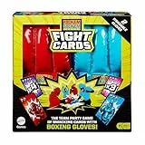 Mattel Games Rock 'EM Sock'EM Robots Fight Cards Kartenspiel, Party-Teamspiel für Kinder und Erwachsene mit Zwei Boxhandschuhen, HTW64