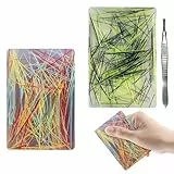 Picky Pad Silikon-Fidget-Spielzeug mit Pinzette, wiederverwendbar, sensorisches Picking-Pad für Angst, Stressabbau, lustige, wählerische Pads für Erwachsene und Teenager, Trichotillomanie