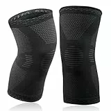 ACWOO Kniebandage für Männer Damen, 2 Stück Verstellbare Patella Kniebandage, Orthopädische Bandage Kniestütze, Sport Bandage Knie für Meniskusriss Knieschmerzen Lindern Sport (M)