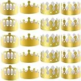 20 Stück Partyhüte mit 4 verschiedenen Stilen für Krönungs- und Kostümpartys, verstellbar und wiederverwendbar (20 Stück)