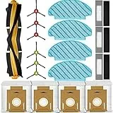 KGC 18 Stück Ersatzteile Zubehör für Ecovacs Deebot N8 N8 Pro N8 Pro+ T8 T8+ T8 AIVI T8 Max T9 T9+ Staubsauger, Enthalten 1Hauptbürste + 4Staubbeutel +3Filter + 6Seitenbürste + 4Wischtücher