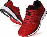 JOOMRA Whitin Herren-Laufschuhe, gepolstert, leicht, sportlich, Sneaker, Rot/Ausflug, einfarbig (Getaway Solids), 43 EU