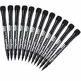 Willingood Whiteboard Stifte, Magnetische Whiteboard Marker mit Schwamm, Trocken Löschbare Folienstift mit Radiergummi Weißwandstifte für Tafel Schule Büro, 12 Stücke Schwarz