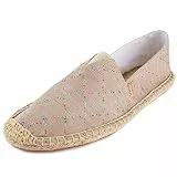 Kentti Karierter Casual Canvas Slip flachen Espadrilles für Herren Orange 41 EU