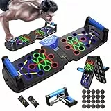 FumyFumy 30-in-1 Liegestützbrett Set mit Zähler, klappbares Push Up Board mit Anti-Rutsch Griffen, Liegestützgriffe für Home Workout, Brust, Schulter, Rücken & Trizeps