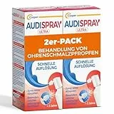 AUDISPRAY Ultra x 2 - Behandlung von Ohrenschmalzpfropfen - Schnelle Auflösung von Ohrenschmalzpfropfen - Ohr - Spray 20 ml x 2