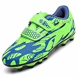 Unitysow Fußballschuhe Jungen Professionelle Fussballschuhe Kinder Athletics Trainingsschuhe Sportschuhe Mädchen Outdoor Spikes Football Schuhe,Grün,Gr.37