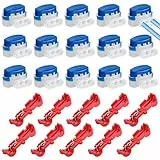 Royouzi 30 stk Anschlussklemmen für Mähroboter, 20stk Kabel Verbinder mit 10stk Anschlussklemmen,Wasserdicht Kabelklemmen, Mähroboterzubehör für Gardena Mähroboter