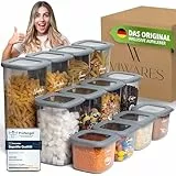 Viwares Vorratsdosen mit Deckel Luftdicht, 12er Vorratsbehälter Set BPA-Frei, Vorratsdose zur Müsli Mehl Aufbewahrung Küche, Praktische Organizer Küche, Frischhaltedosen für Lebensmittelaufbewahrung