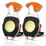 ZWOOS 2 Stück Mini LED-Taschenlampe, tragbar, 800 Lumen, Taschenlampe mit LED-Zündung, 7 Modi, wiederaufladbar und wasserdicht, Beleuchtungsgerät für den Einsatz auf dem Gelände