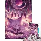 1000-teiliges Puzzle für Erwachsene Kitsune Family Dream Fun für Zuhause Familienaktivitäten Anti-Stress Spielzeug für 14+ Puzzlespiel angeboten (38x26cm)