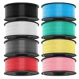 JAYO PLA Meta Filament 1.75mm, PLA 3D Drucker Filament Bundle Multicolor, 250g Spule, 8 Packs, Total 2kg