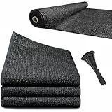 Viceree Zaunblende Dunkelgrau H150cm X 25 Meter +100 Kabelbinder Fur Einfache Befestigung Sichtschutz Fur Gartenzaun, Sichtschutz Zaun 90%, Balkon Sichtschutz Wetterfest, Hochwertige Qualitat