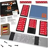 GENMAG® 2X Magnet Kennzeichenhalter Rahmenlos [Extra-Stark & Universal] Rahmenlose Kennzeichenhalter Magnet Deutschland & Österreich | Magnetische Wechselkennzeichenhalter | Kennzeichen Magnet Auto