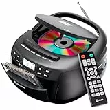 KLIM CD-Player Mit Kassette, Radio & USB - Bluetooth-Fähig, AM/FM, Netz- Und Batteriebetrieb